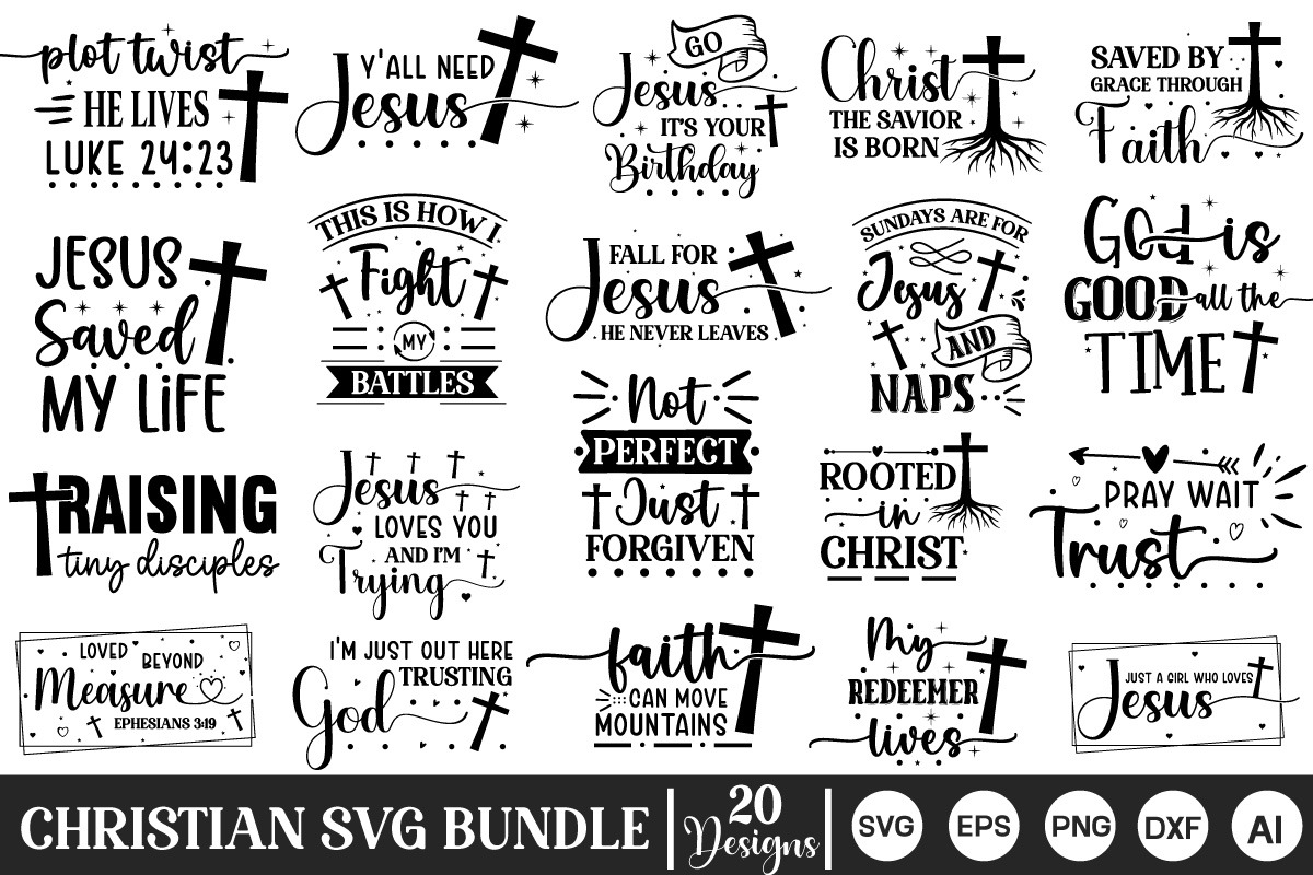 Mega Christian SVG Bundle, an Object Graphic by GraphicPicker (Photo 5 of 7)