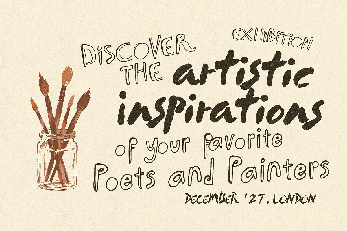 Artistic Handwritten Signage Fonts, a Handwritten Font by Laras Wonderland (Photo 10 of 12)
