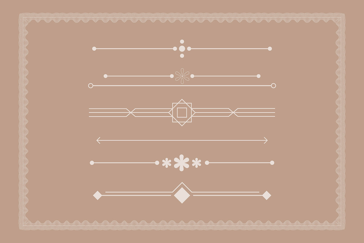 50 Floral Dividers Frames Set, a Decorative Illustration by Photoshop Action (Photo 5 of 6)