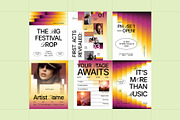 Music Festival Instagram Pack, a Social Media Template by fakhroo (Thumbnail 5 of 5)