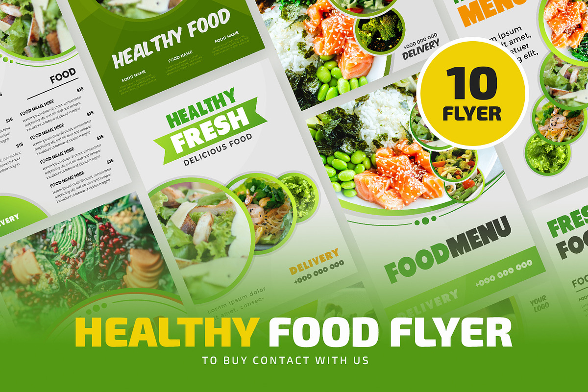 Food Flyer Templates 10 Design, a Flyer Template by thefutive (Photo 1 of 6)
