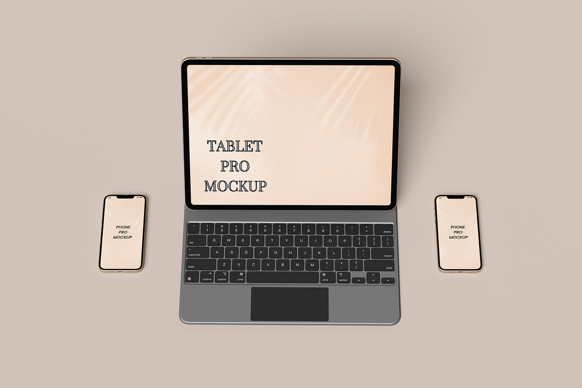 Tablet & Phone Mockup, a Print Template by AKMAL STUDIO (Photo 7 of 13)