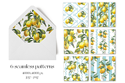 Lemon Garden Seamless Patterns, a Pattern Graphic by Jeanna Draw (Thumbnail 2 of 10)