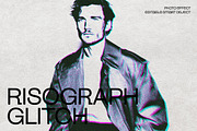 Risograph Glitch Photo Effect, a Layer Style Add-On by dokudokunomi (Thumbnail 1 of 5)