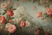 Surreal Floral Wall Mural&Wallpaper, a Wallpaper Graphic by sibel dayı (Thumbnail 8 of 8)