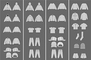 Apparel Vector Mockup Bundle, an Apparel Mockup by S.i. Graphics (Thumbnail 3 of 8)