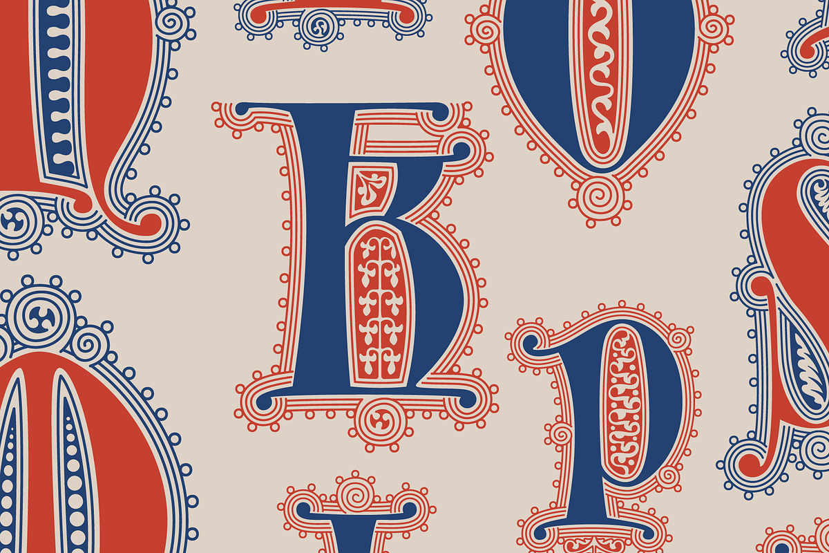 Latin Initials Gothic font family, a Blackletter Font by kaer_shop (Photo 6 of 12)