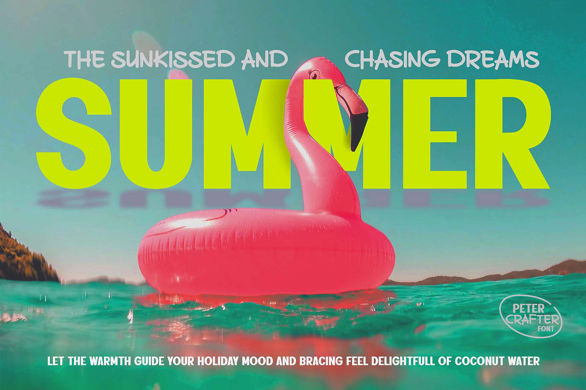 Peter Crafter a Font Duo, a Sans Serif Font by Rasiorise Studio (Photo 6 of 12)