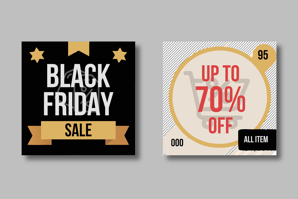 Black Friday Editable Social Media, a Social Media Template by MightyDesign (Photo 3 of 8)