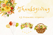 Autumn Thanksgiving clipart, a Decorative Illustration by heyiamalice (Thumbnail 4 of 13)