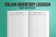 Italian Inventory Logbook Interior, a Templates & Theme by MatiArtShop (Thumbnail 1 of 2)