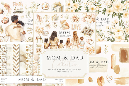 Mom & Dad Collection, a Person Illustration by PeDe Designs