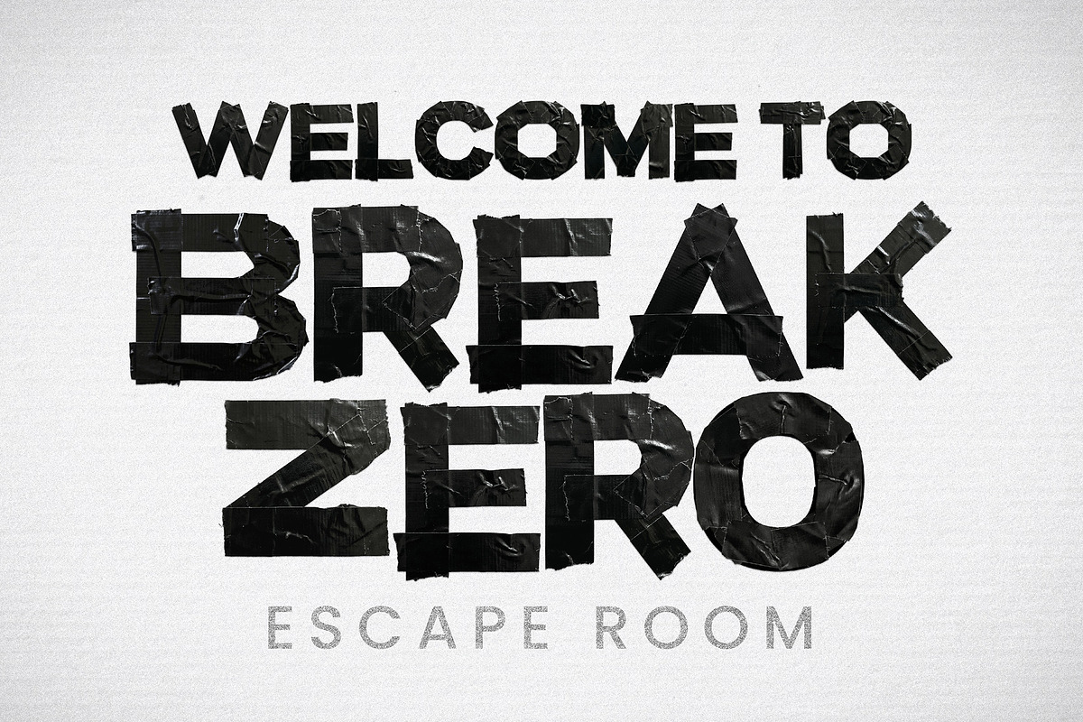 Black Tape - Grunge Bitmap Font, a Sans Serif Font by AndrewPixelType (Photo 3 of 7)