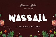 Wassail - Display Font, a Script Font by Alpaprana (Thumbnail 1 of 9)