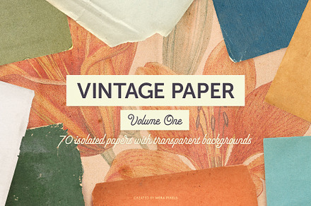 Vintage Paper - Volume One, a Texture Graphic by Mera Pixels