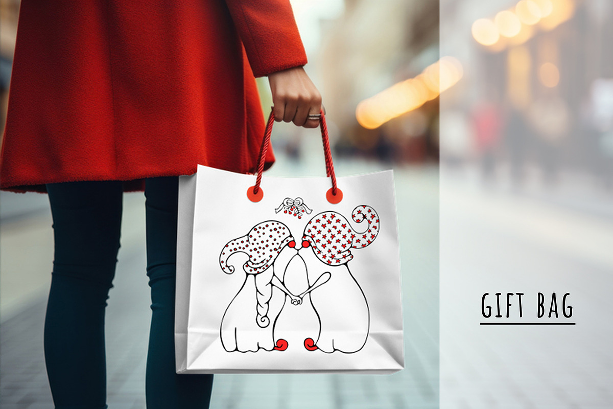 Christmas Gnome Clipart & Patterns, an Object Graphic by bubbled-rabbit (Photo 15 of 16)