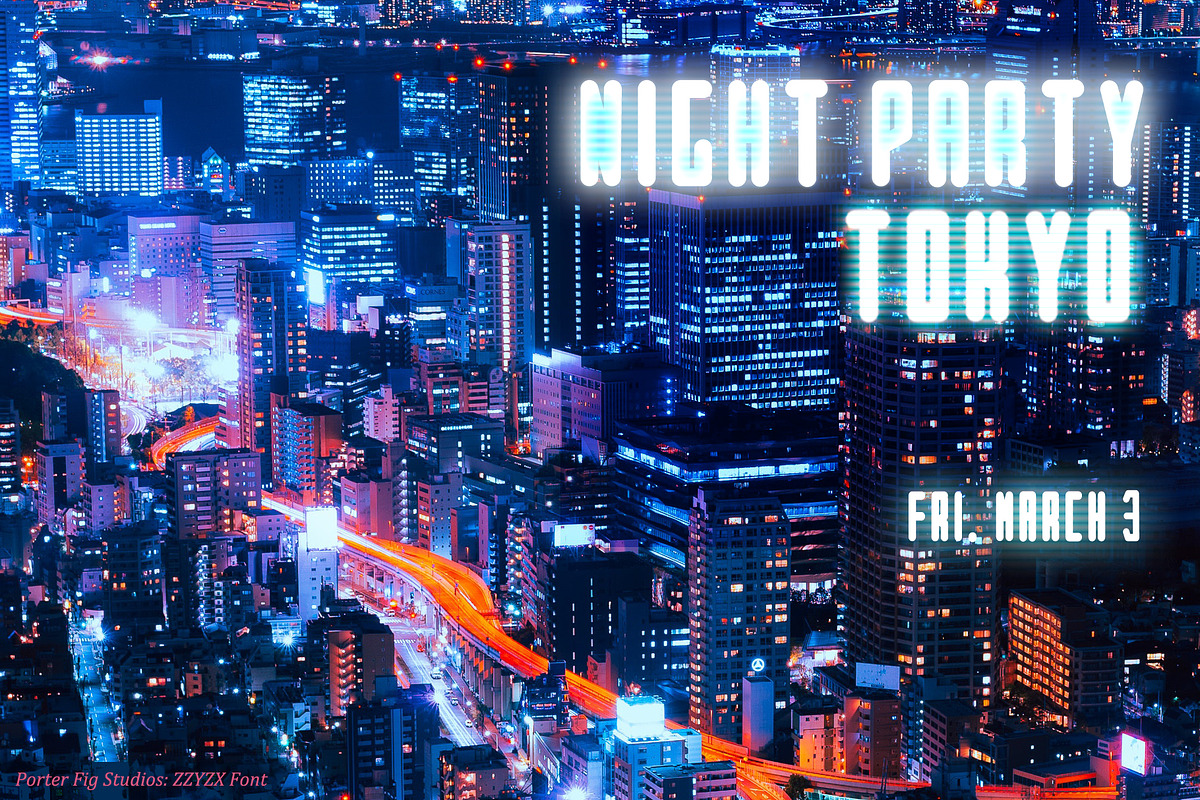 ZZYZX Sci-fi Inspired Display Font preview 4
