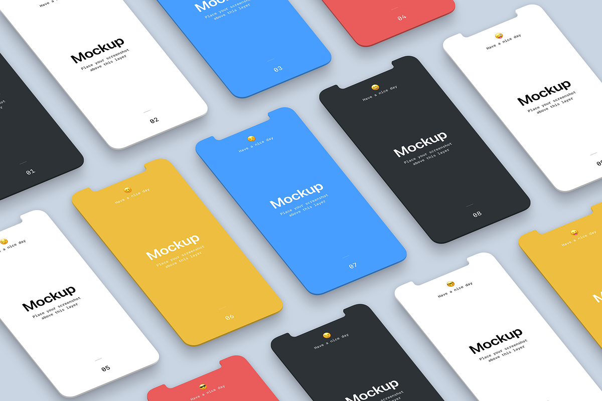 Isometric Mobile App Mockup, an iPhone Mockup by SL Studio (Photo 3 of 5)