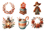 Burnt Orange Autumn Clipart, an Illustration by Daily.Designs (Thumbnail 3 of 5)