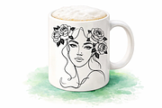 Woman Single Line Art Bundle, an Object Graphic by AIW SOLUTIONS (Thumbnail 5 of 6)