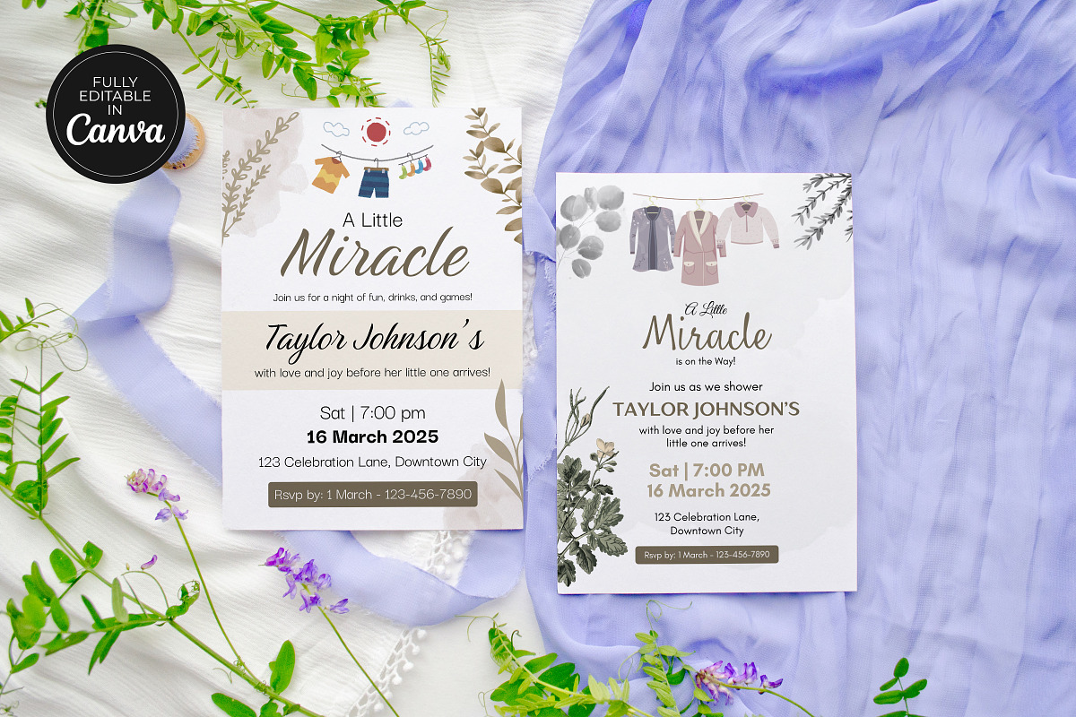 Gender Neutral Baby Shower Invites, an Invitation Template by Snapybiz (Photo 1 of 10)