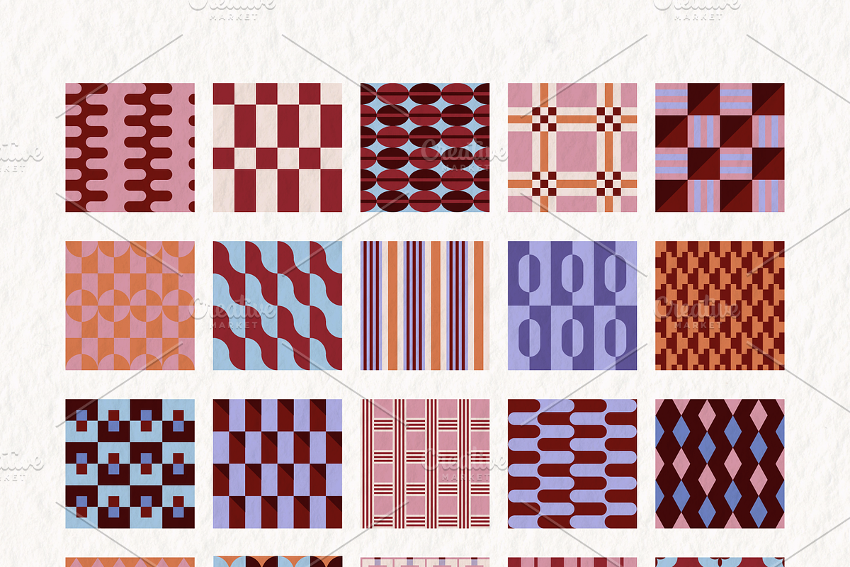 Geometric Patterns & Vector Frames, a Pattern Graphic by venimo (Photo 12 of 14)