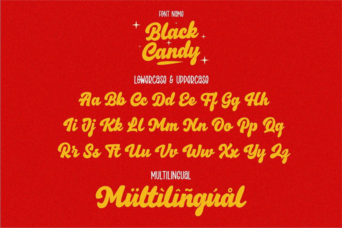 Black Candy – Bold Script Typeface, a Font by typeline studio (Photo 11 of 12)