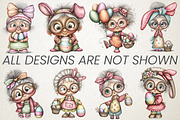 Whimsical Easter Grandma Clipart, an Illustration by RobertsArt (Thumbnail 6 of 6)