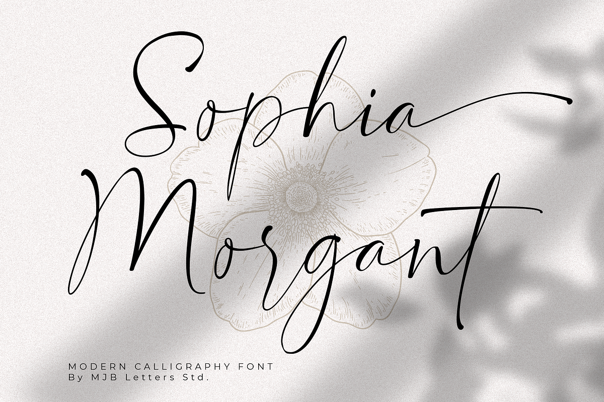 Sophia Morgant - Casual Handwritten, a Script Font by MJB Letters (Photo 1 of 15)