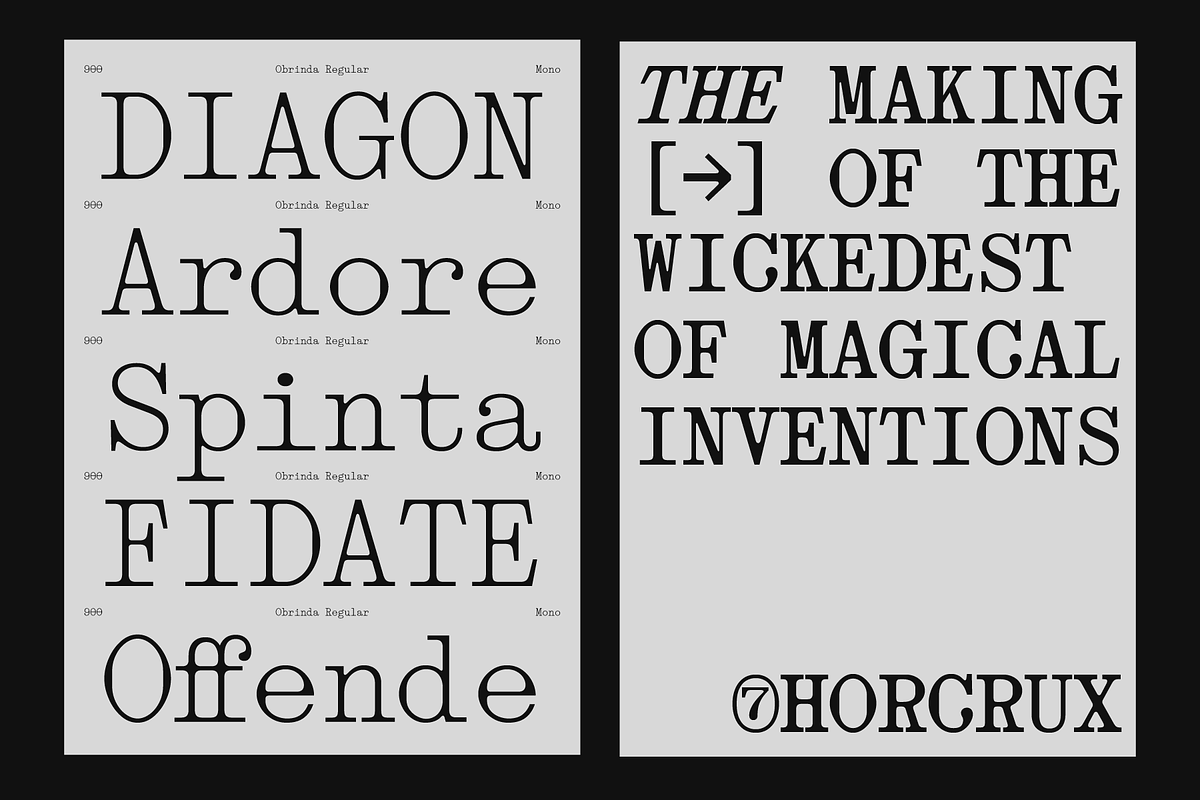 403 Obrinda - Serif Mono, a Serif Font by 403 Type Foundry (Photo 10 of 15)