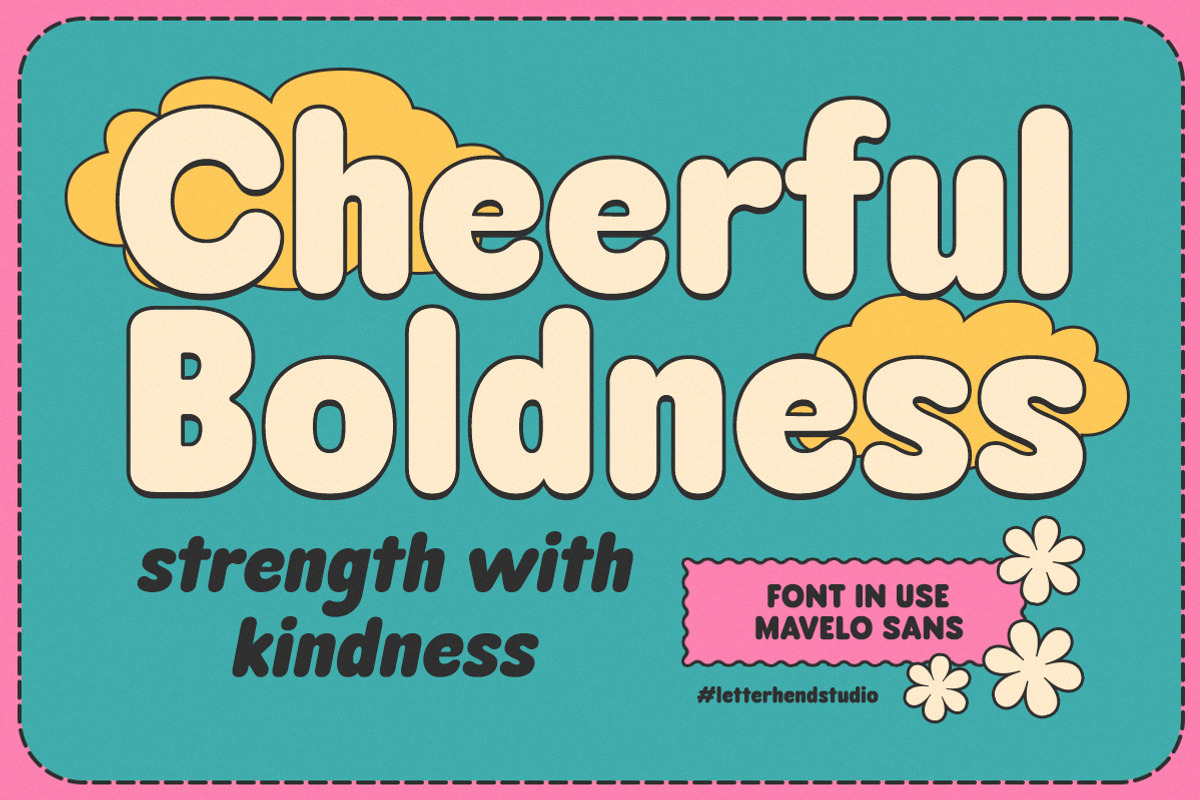 Mavelo Retro Sans Serif, a Sans Serif Font by Letterhend Studio (Photo 5 of 10)