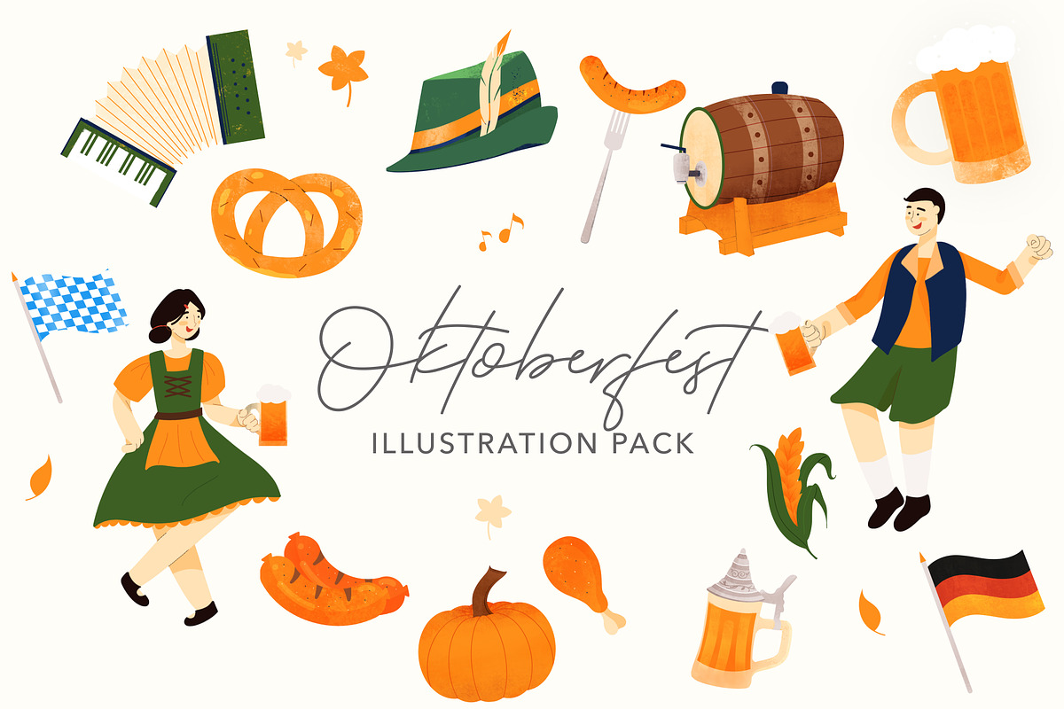 Oktoberfest Illustration Pack, an Illustration by RetrospectiveMedia