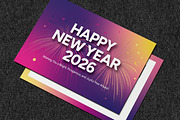 Happy New Year Postcard, a Business Card Template by MightyDesign (Thumbnail 3 of 6)