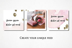 Pink Gold Instagram Puzzle Canva