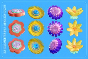 Flower Fantasy V.2: 3D Illustrations