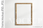 Wooden Frame Mockup PSD JPG, a Print Template by VNmockup (Thumbnail 1 of 5)