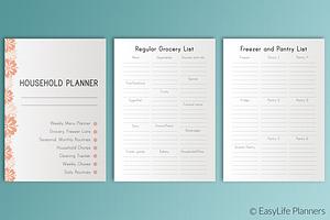 Household Planner A4 Printable