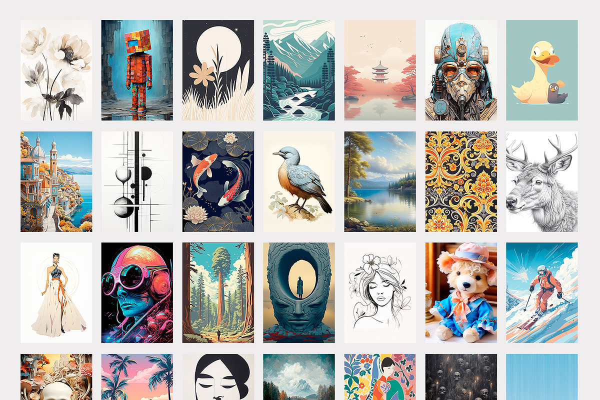 333 Eclectic Prints Collection, a Background Graphic by ApetekMarket (Photo 7 of 14)