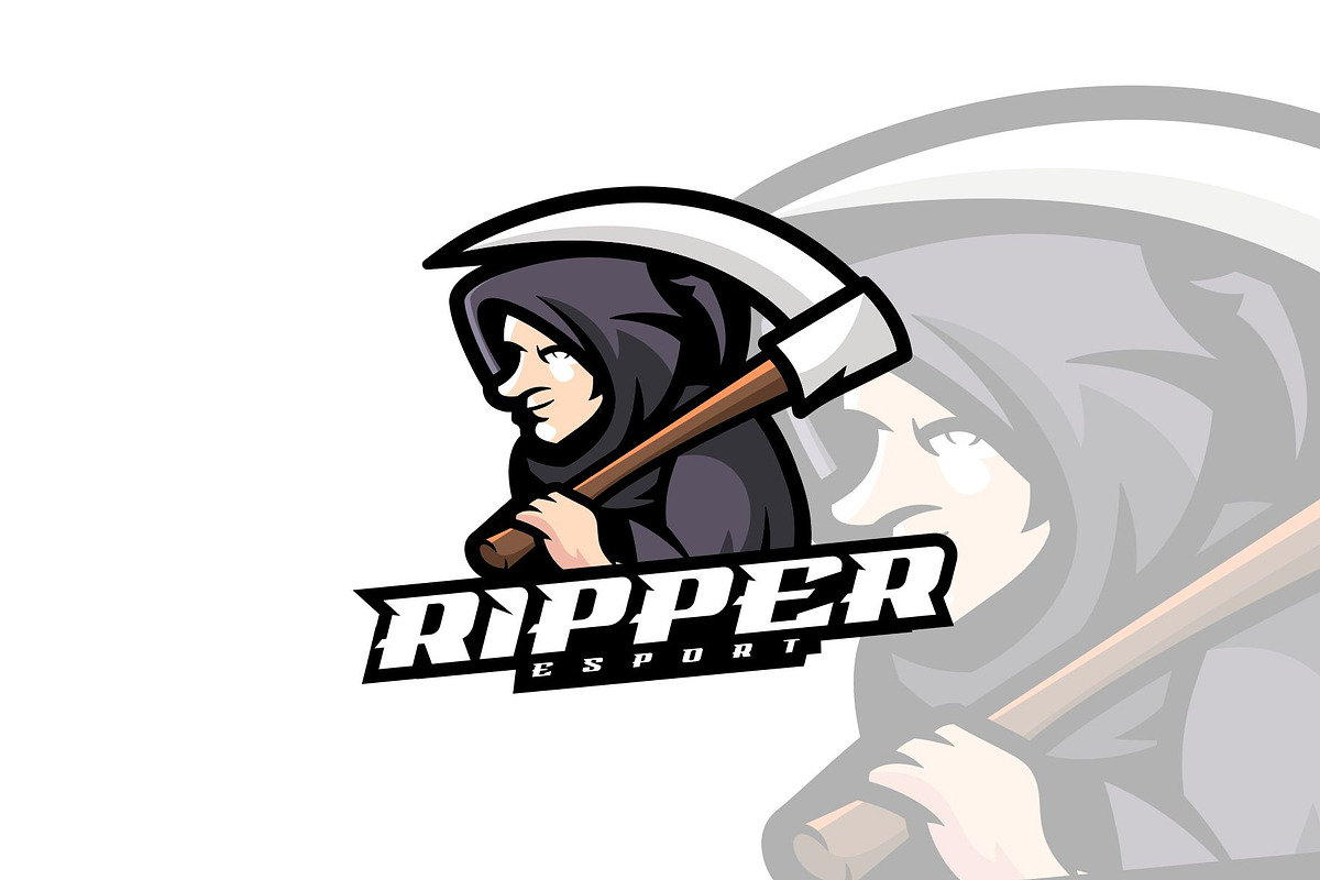 Ripper Mascot Cartoon Style., a Branding & Logo Template by ModalTampang