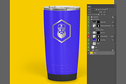 20 oz Tumbler Mock-Up, a Cups & Container Mockup by dedpixel supply co. (Thumbnail 3 of 4)