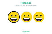 Flat Emoji Icons by JoyPixels®, an Outline Icon by joypixels (Thumbnail 2 of 8)