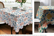 Square Scalloped Tablecloths, a Household Mockup by mock-ups (Thumbnail 4 of 9)