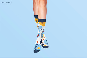 Classic Socks 9x Mock-ups