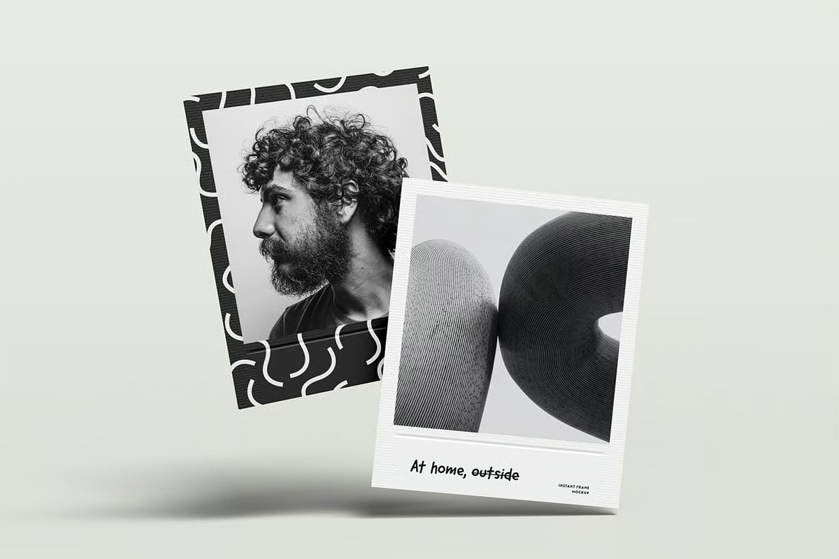 Instant Frame Mockup, an Advertising Mockup by zippypixelstudio (Photo 2 of 16)