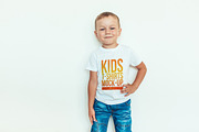 Kids T-Shirt Mock-Up Vol 4, a Shirt Mockup by Freeman Studio (Thumbnail 12 of 14)