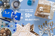 Blue Theme Holiday Props, a Cups & Container Mockup by JSquarePresents (Thumbnail 2 of 8)