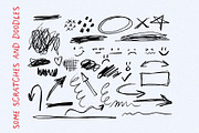 Thinker // Scribble Font, a Handwritten Font by PeachCreme (Thumbnail 7 of 7)