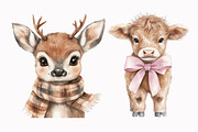 Watercolor Baby Animals Clipart, an Illustration by Design Market (Thumbnail 5 of 5)