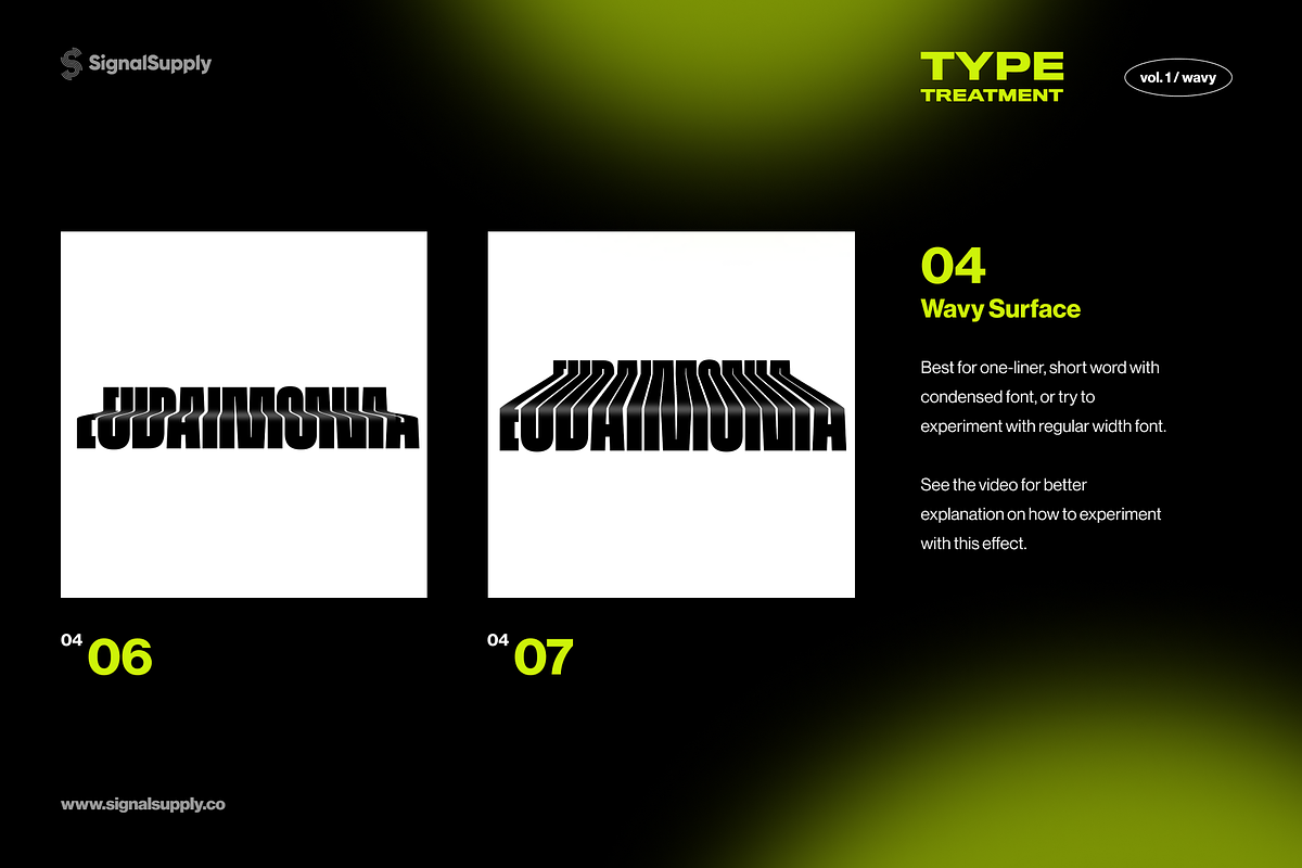 TYPE TREATMENT - Vol.1 Wavy, a Graphic by SignalSupply (Photo 7 of 8)