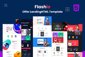 Flashio - Landing Page HTML Template